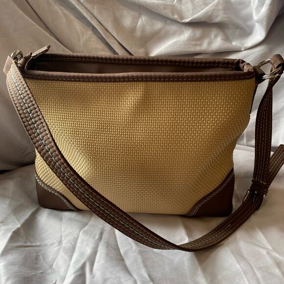 The Sak Jute Weave Shoulder Bag Natural Woven Boho Rustic Eco Chic Handbag - Picture 5 of 11